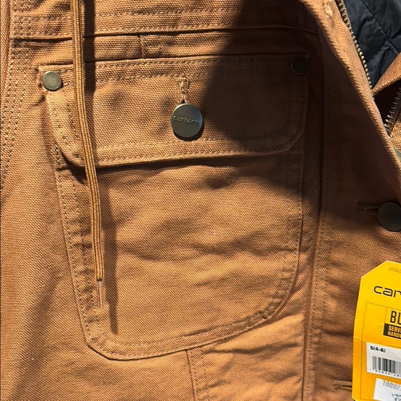 Carhartt Brown Pea Coat with Sherpa Lining - Picture 3 of 7